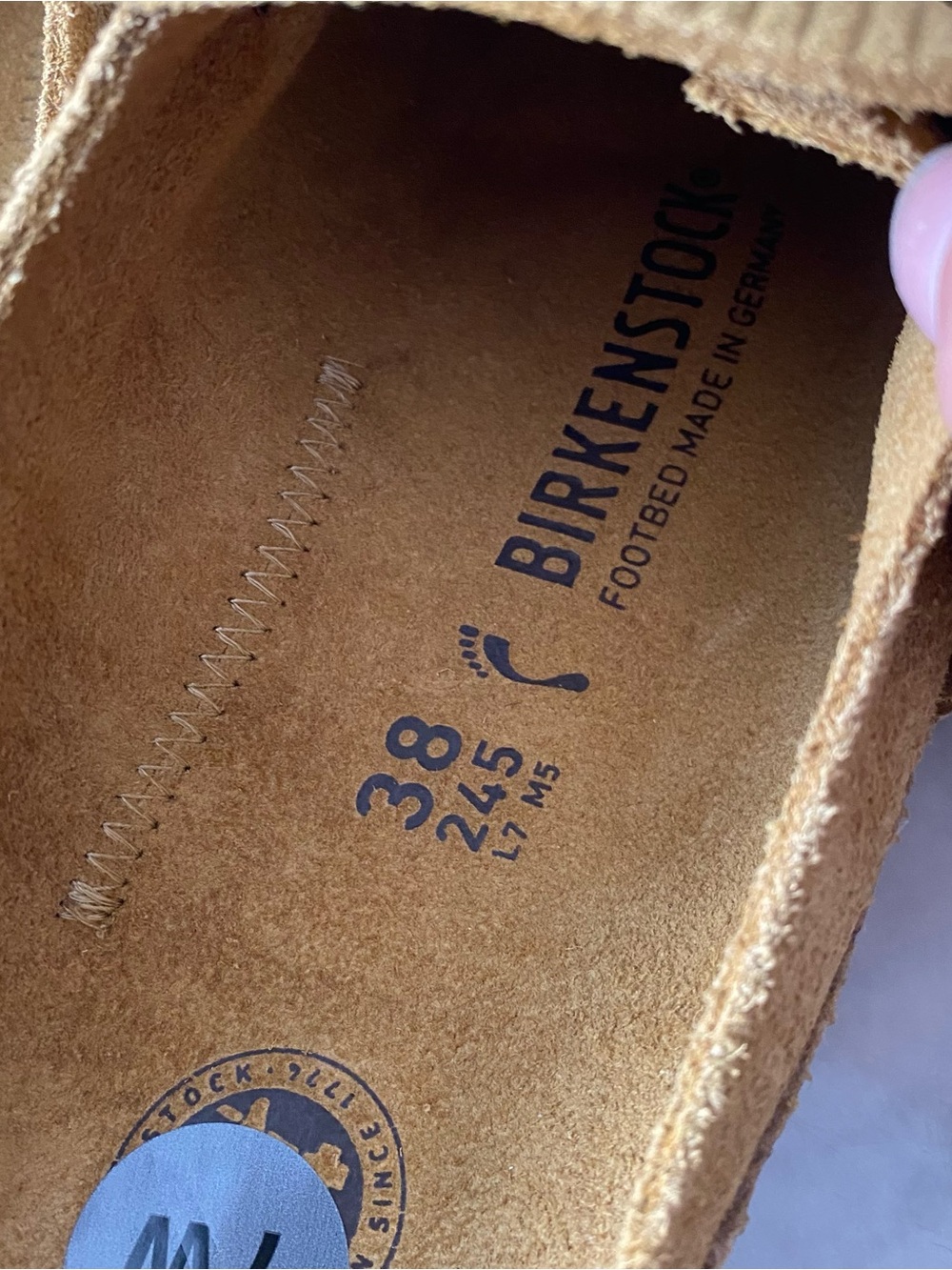 Birkenstock Corduroy Mule Clogs in Mustard - Picture 5 of 8